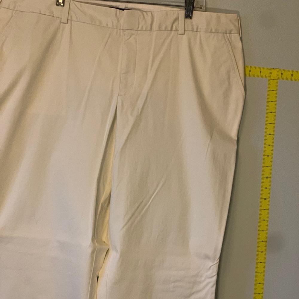 LandsEnd Women’s 20w stone chino pants midrise with stretch waistline